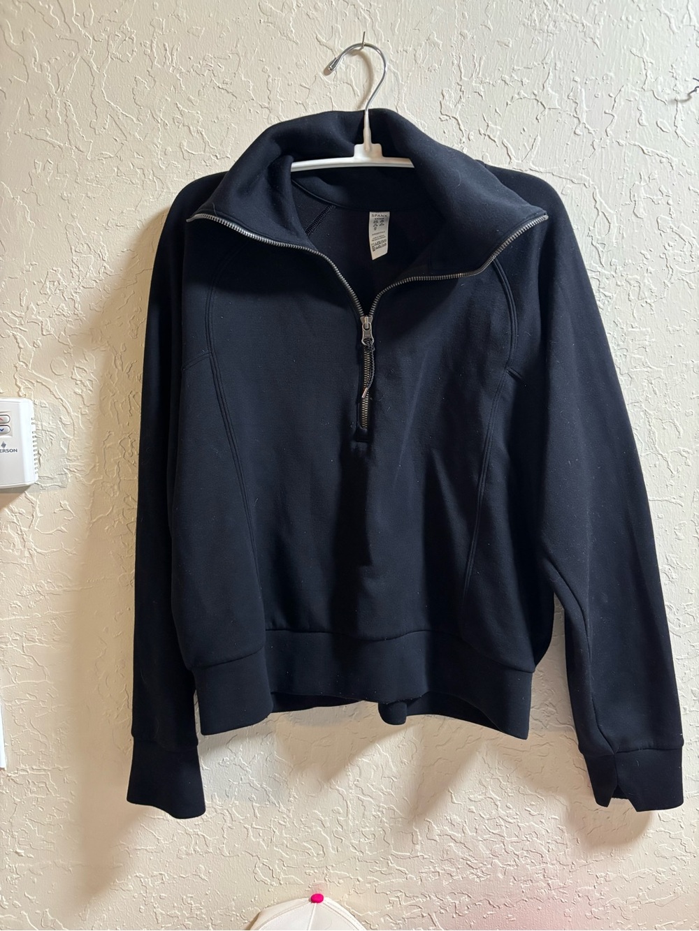 SPANX Black Women's Zip-Up Pullover Jacket